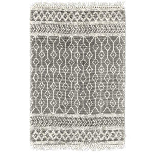 Plakana Pinuma Paklājs Macrame Grey