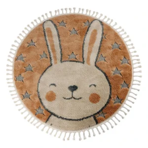 Apaļš Bērnu Paklājs Bunny