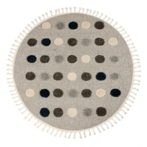 Apaļš Bērnu Paklājs Dots 3D