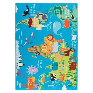 Bērnu Paklājs World Map