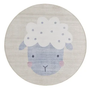 Apaļš Bērnu Paklājs Sheep