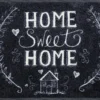 Durvju paklājiņš Chalky Home - Thumbnail Image 1