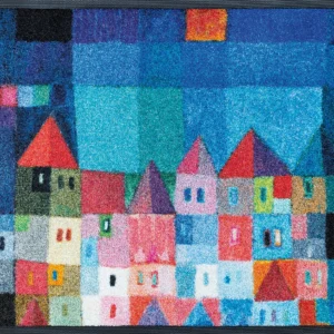 Durvju paklājiņš Colourful Houses