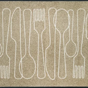 Durvju paklājiņš Cutlery Symphony
