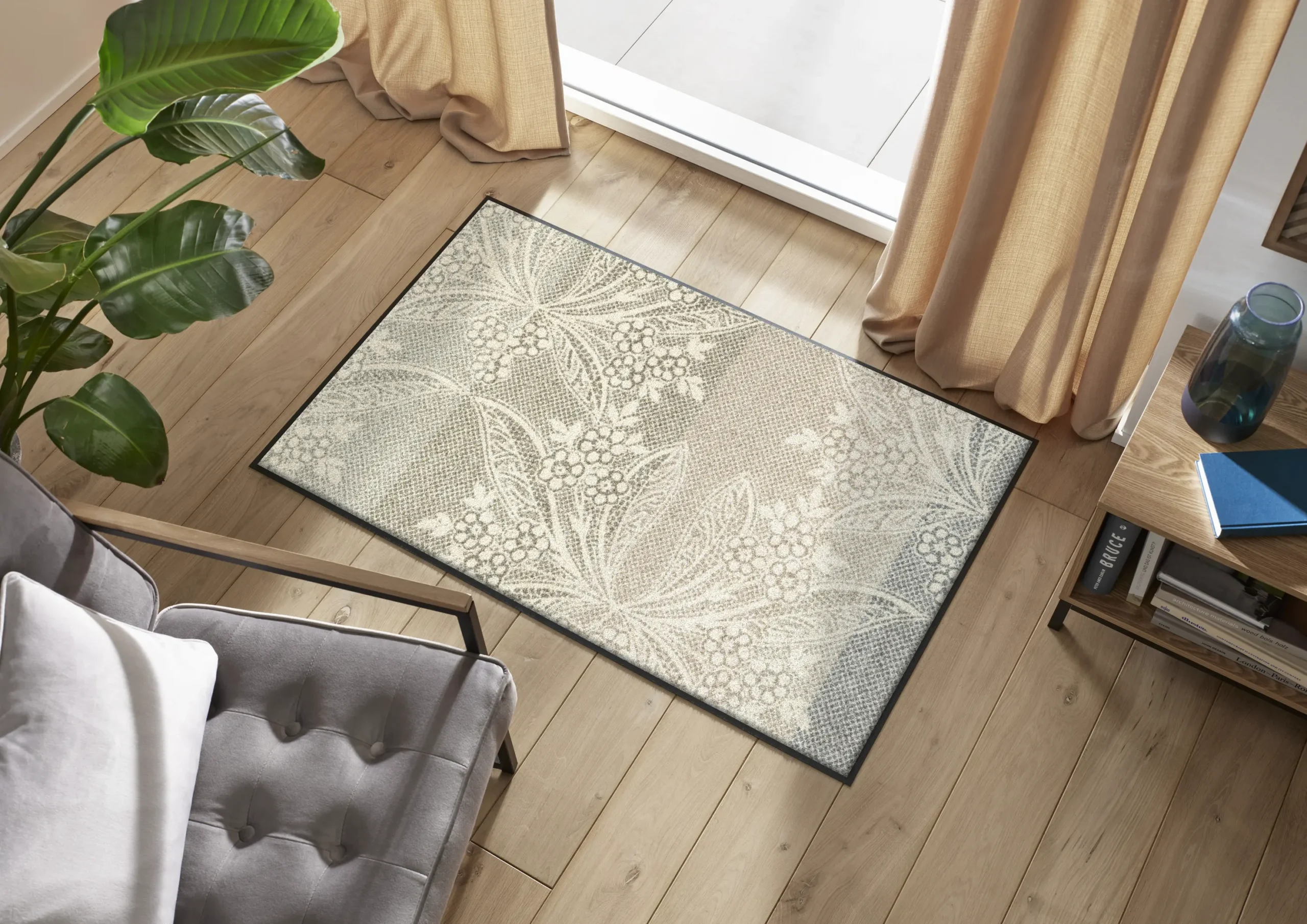 Durvju paklājiņš Floral Lace - Image 5