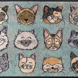 Durvju paklājiņš Cats