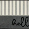 Durvju paklājiņš Hello Stripes - Thumbnail Image 1