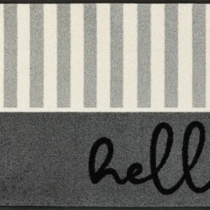 Durvju paklājiņš Hello Stripes