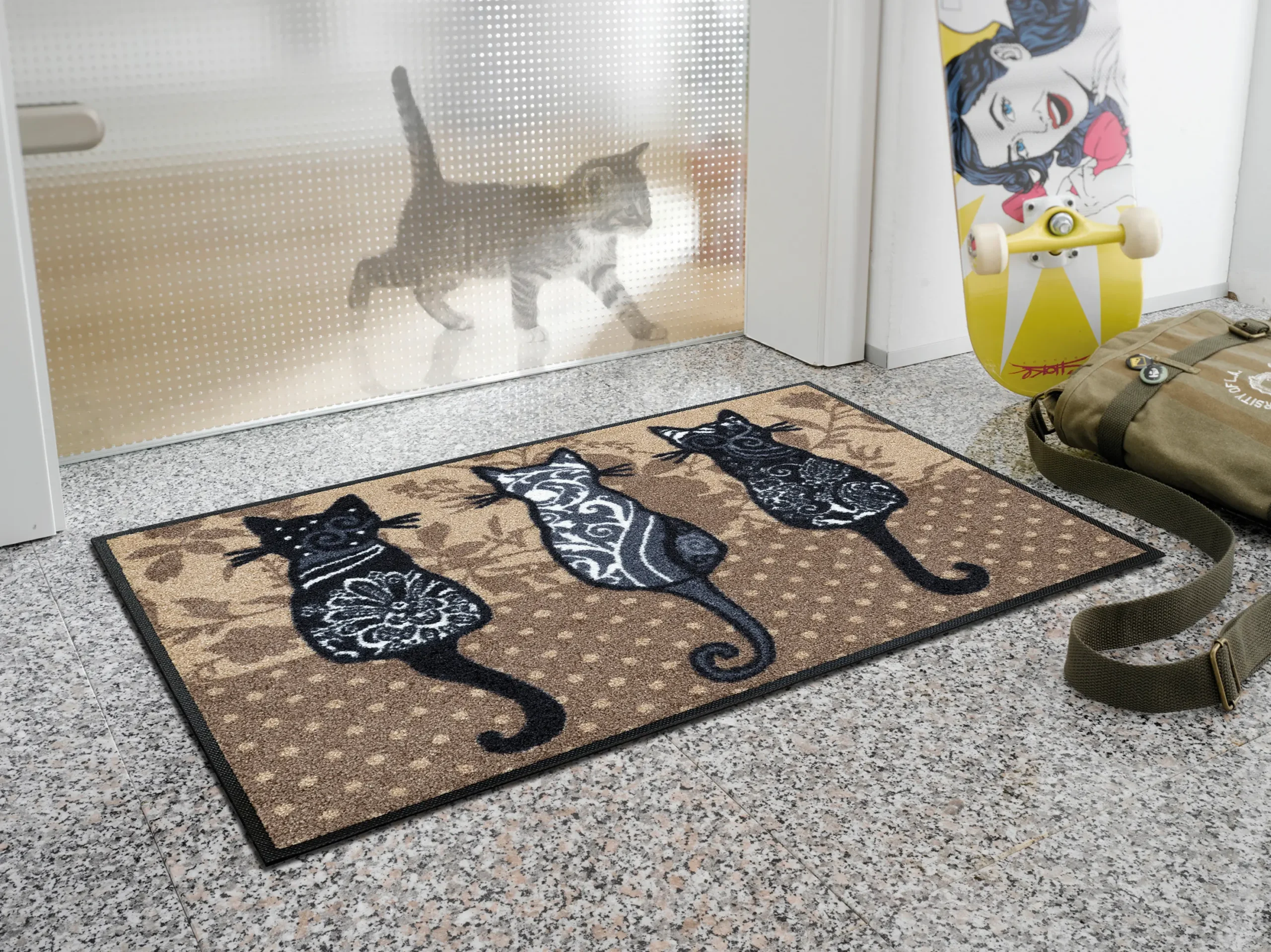 Durvju paklājiņš Cats - Image 3