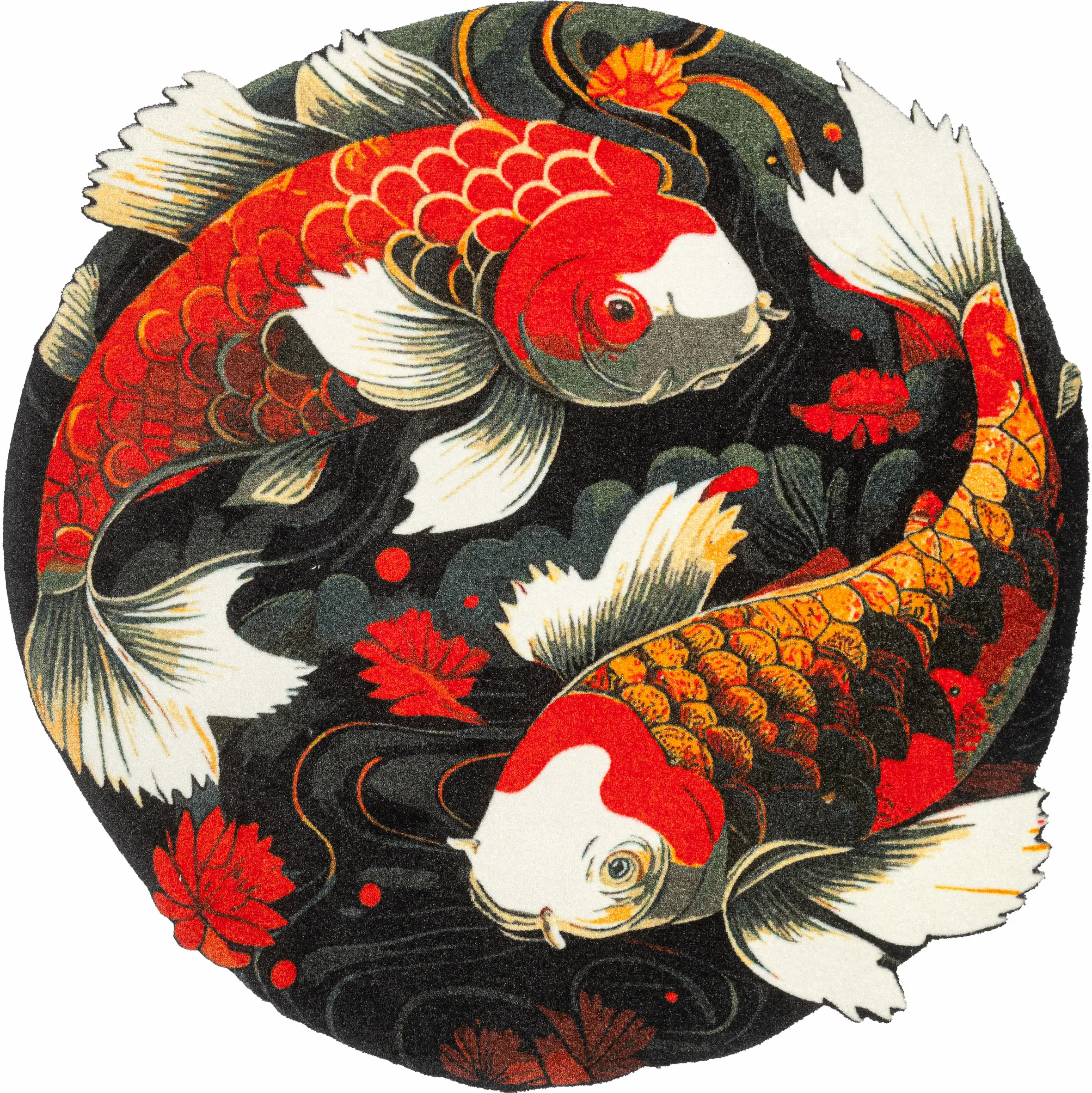 Dekoratīvais paklājiņš Koi Couple - Image 1