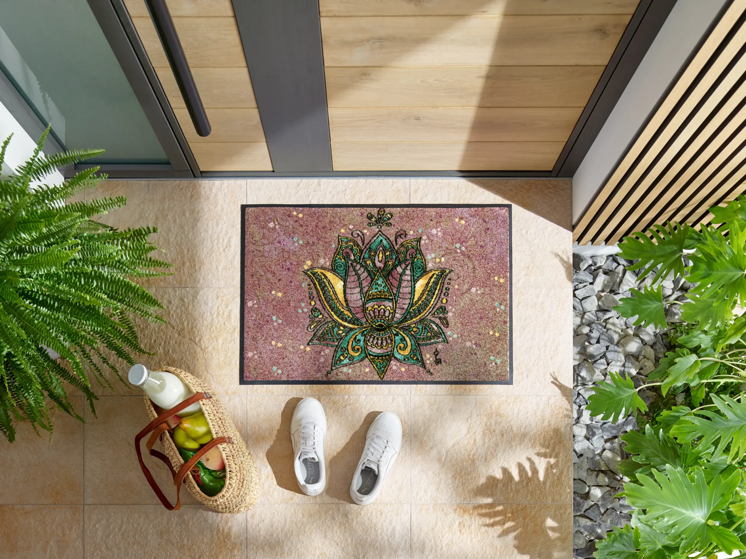Durvju paklājiņš Lotus Blossom - Image 3