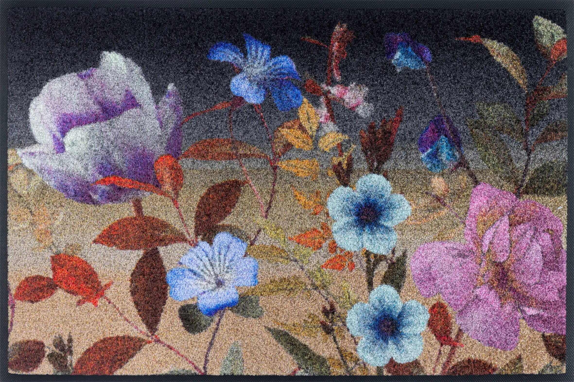 Durvju paklājiņš Midnight Blooms - Image 1