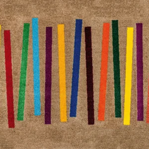 Dekoratīvais paklājiņš Mixed Stripes