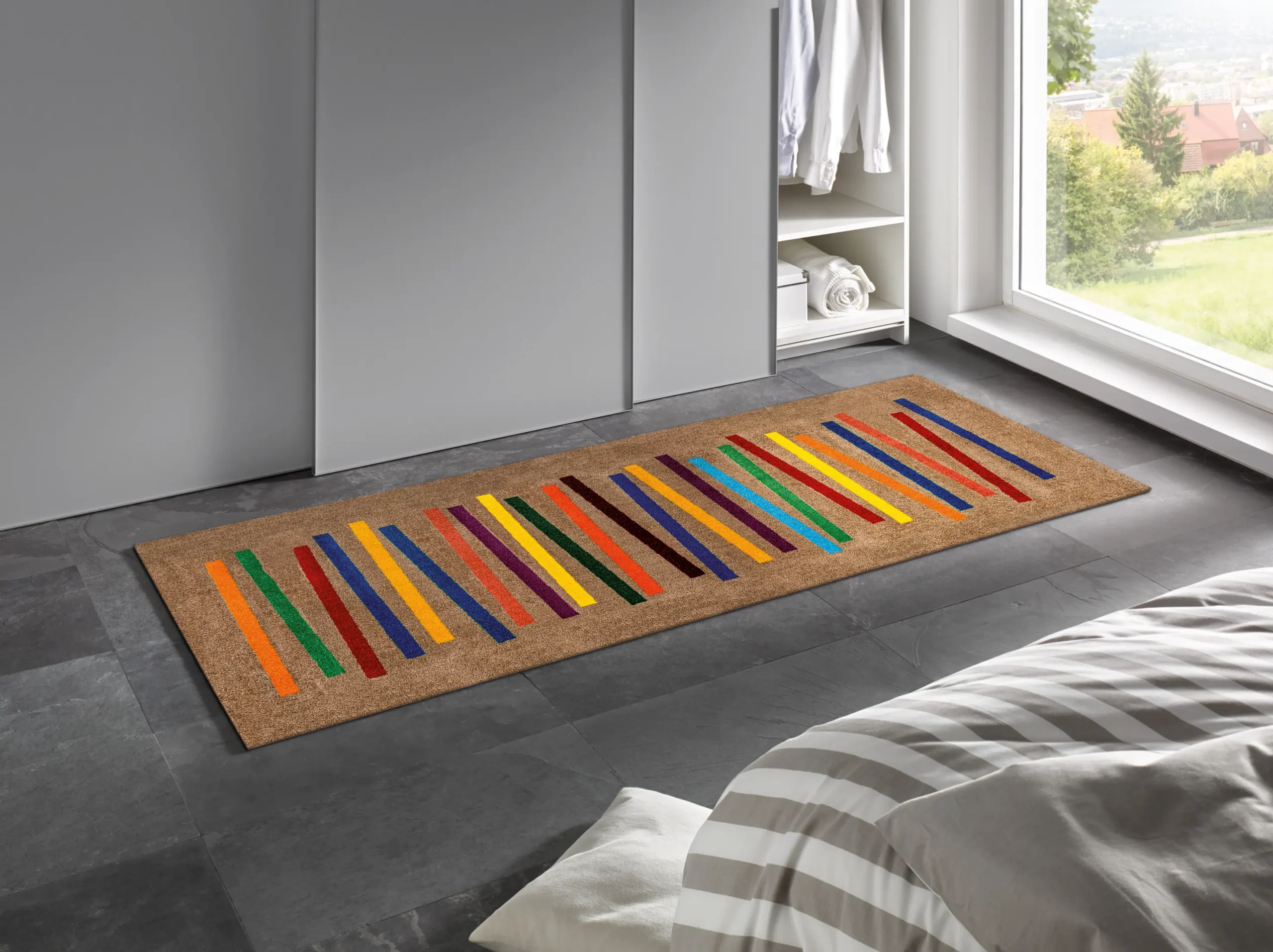 Dekoratīvais paklājiņš Mixed Stripes - Image 3