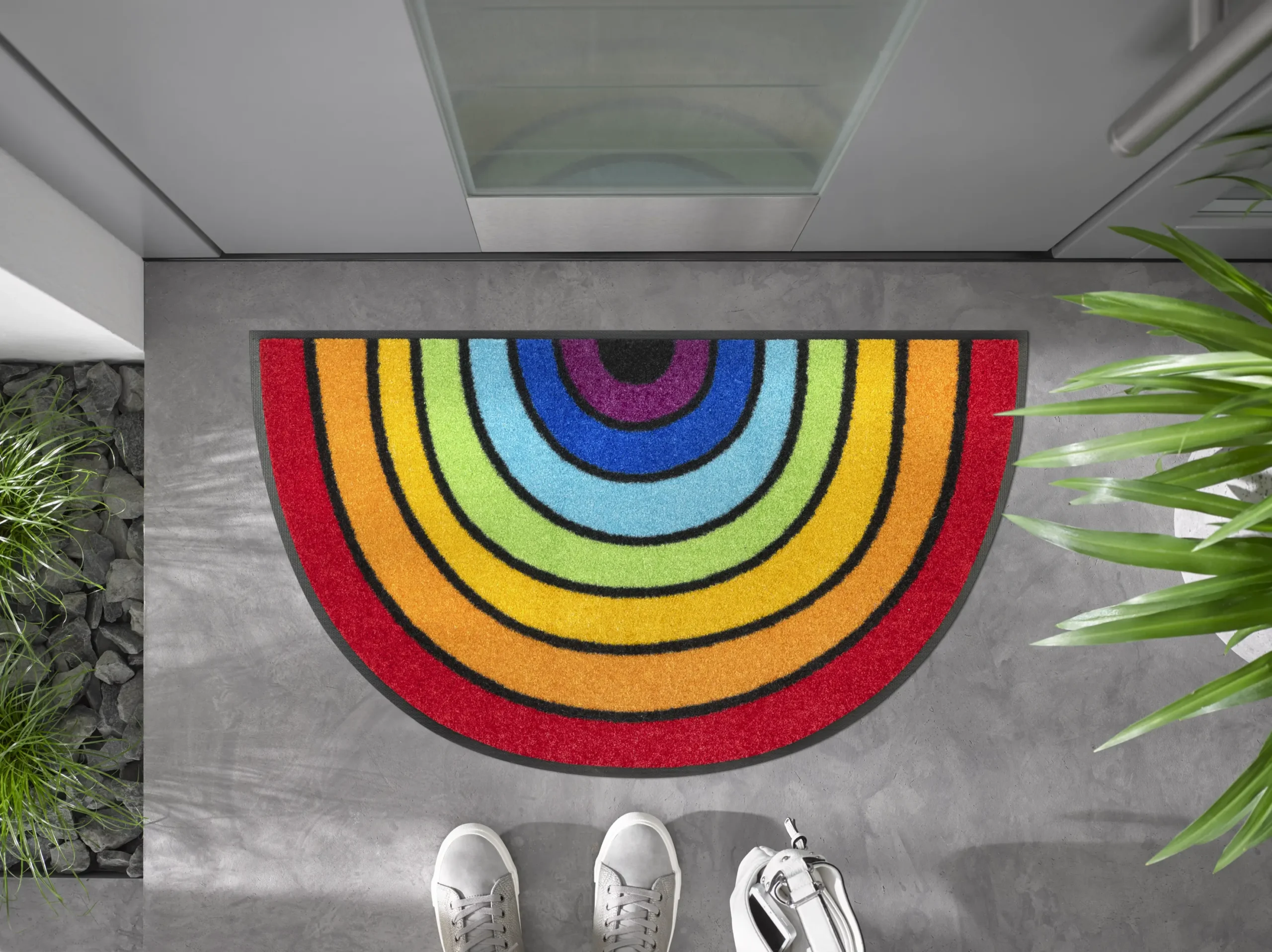 Durvju paklājiņš Round Rainbow - Image 3
