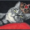 Durvju paklājiņš Royal Cat - Thumbnail Image 1
