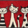 Durvju paklājiņš Three Cats - Thumbnail Image 1