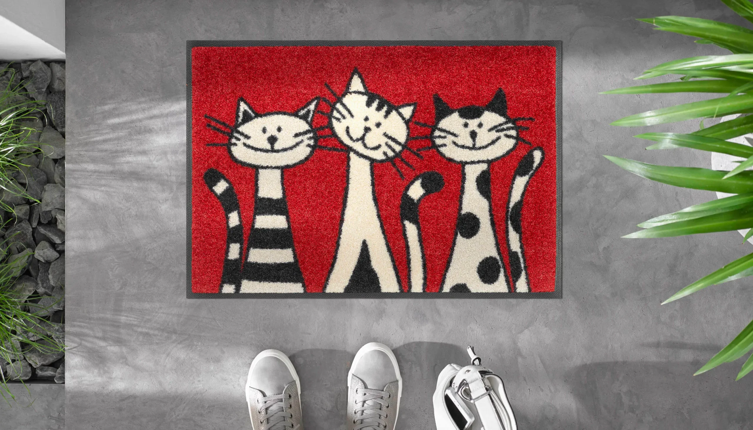 Durvju paklājiņš Three Cats - Image 3