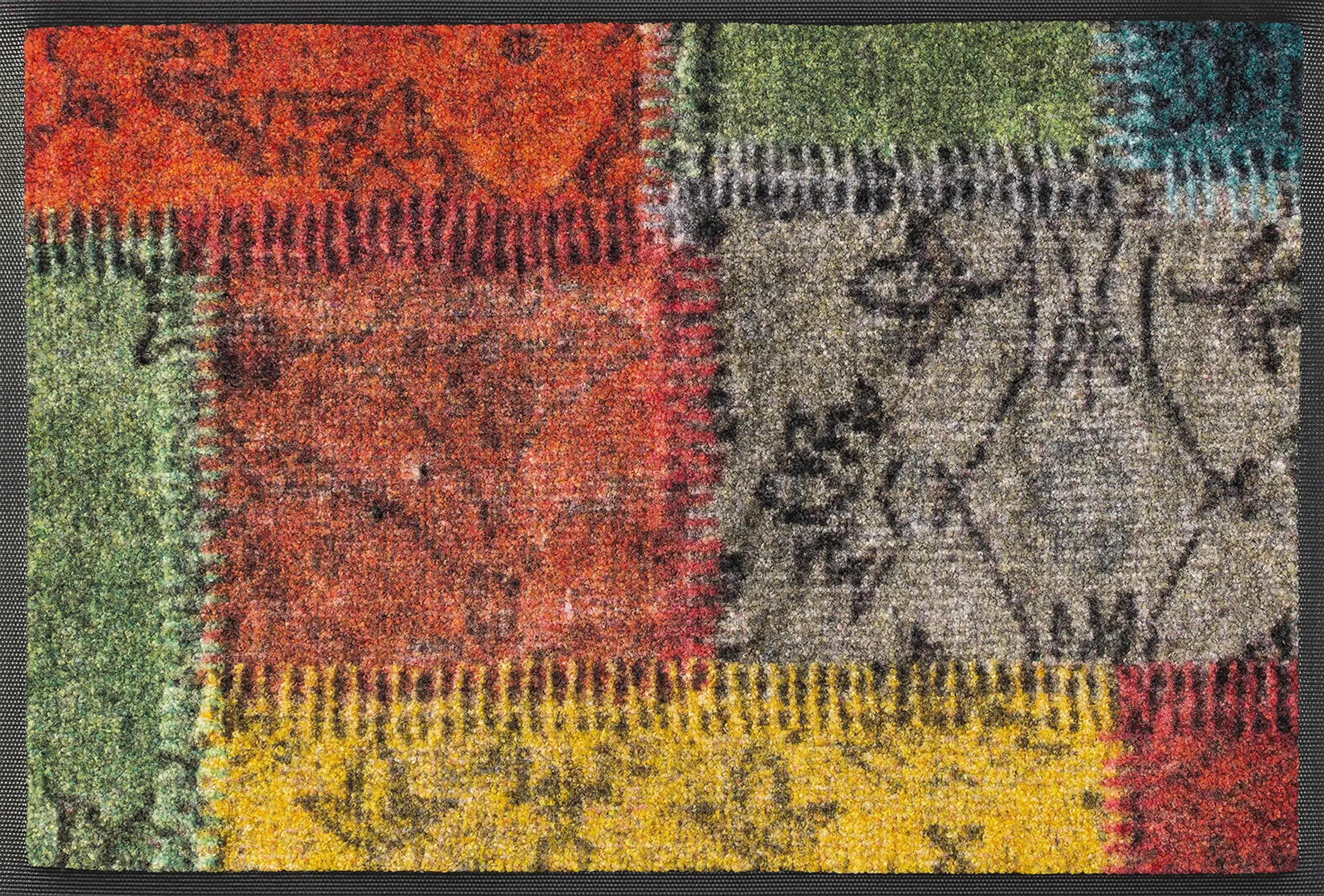Durvju paklājiņš Vintage Patches - Image 1